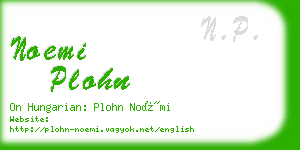 noemi plohn business card